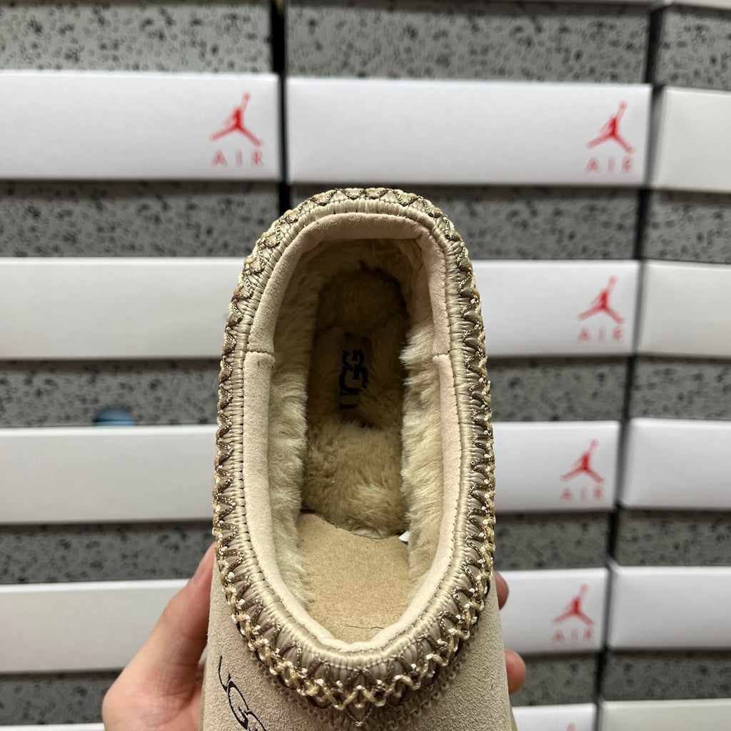 UGG Mustard Seed Slip-On Shoes with Woven Trim