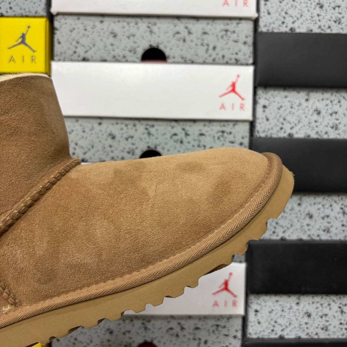 UGG Chestnut Button-Detail Short Boots