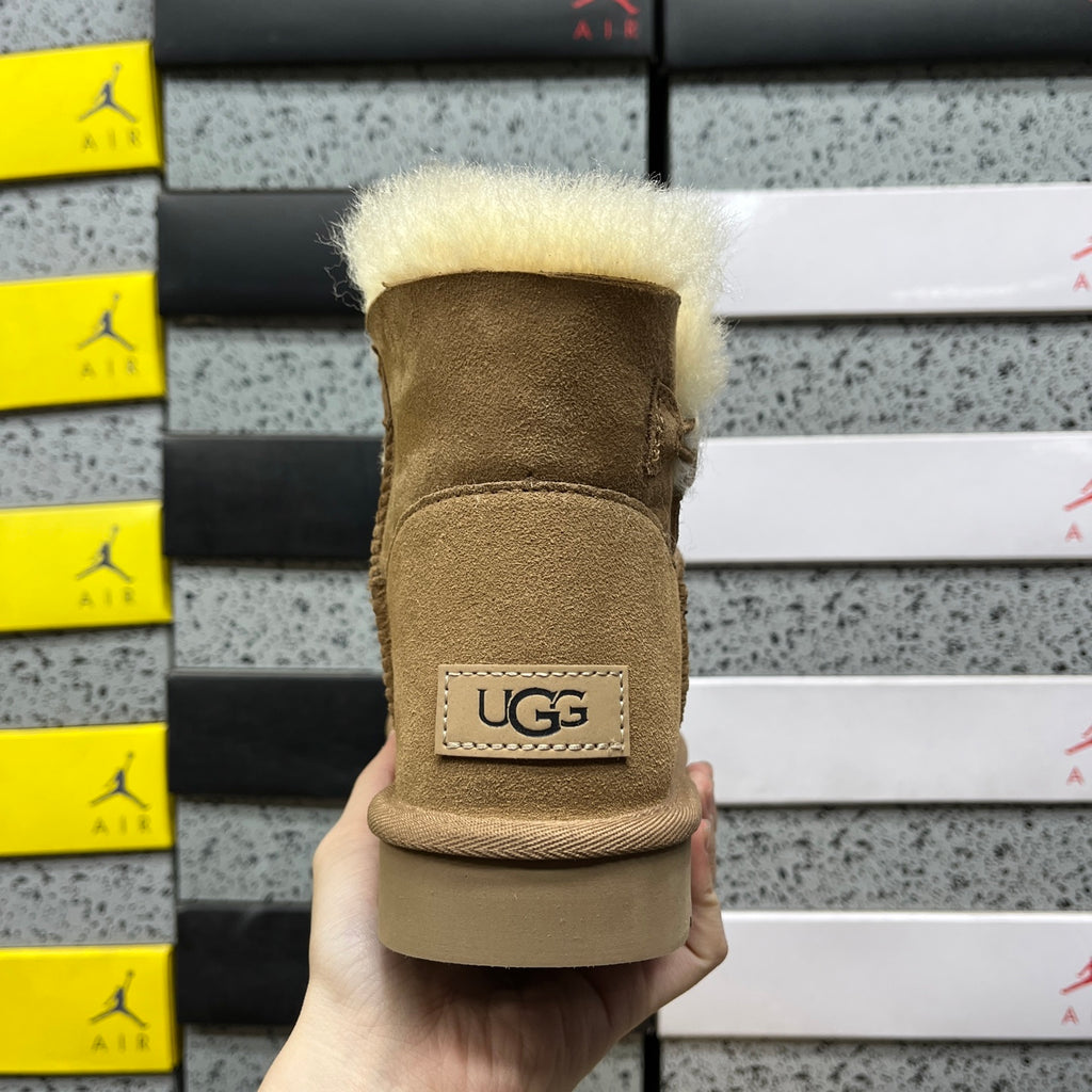 UGG Chestnut Mini Button Ankle Boots
