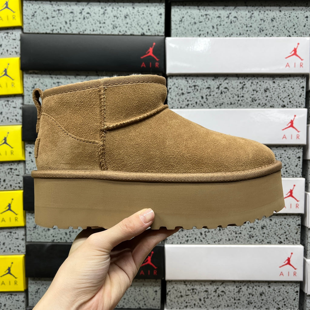 UGG Chestnut Ultra Mini Platform Ankle Boots