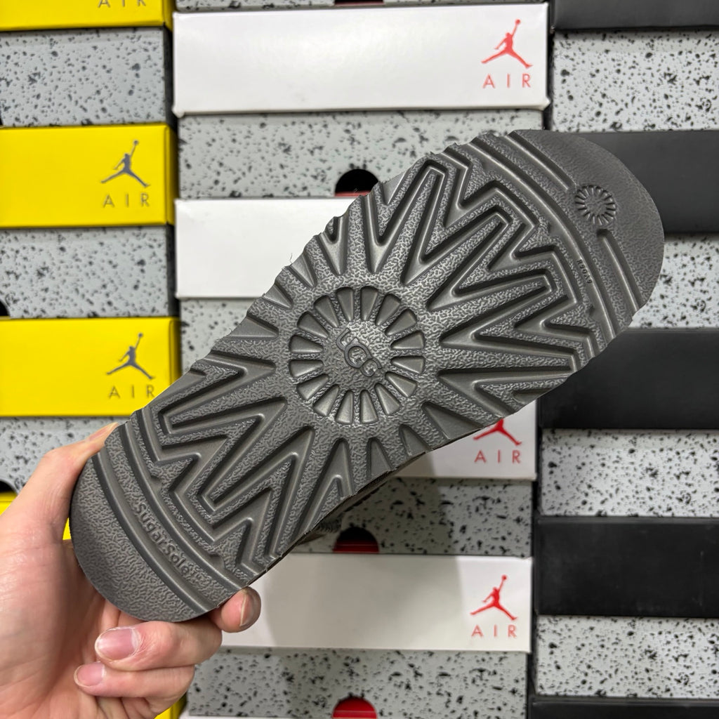 UGG Gray Button-Detail Short Boots