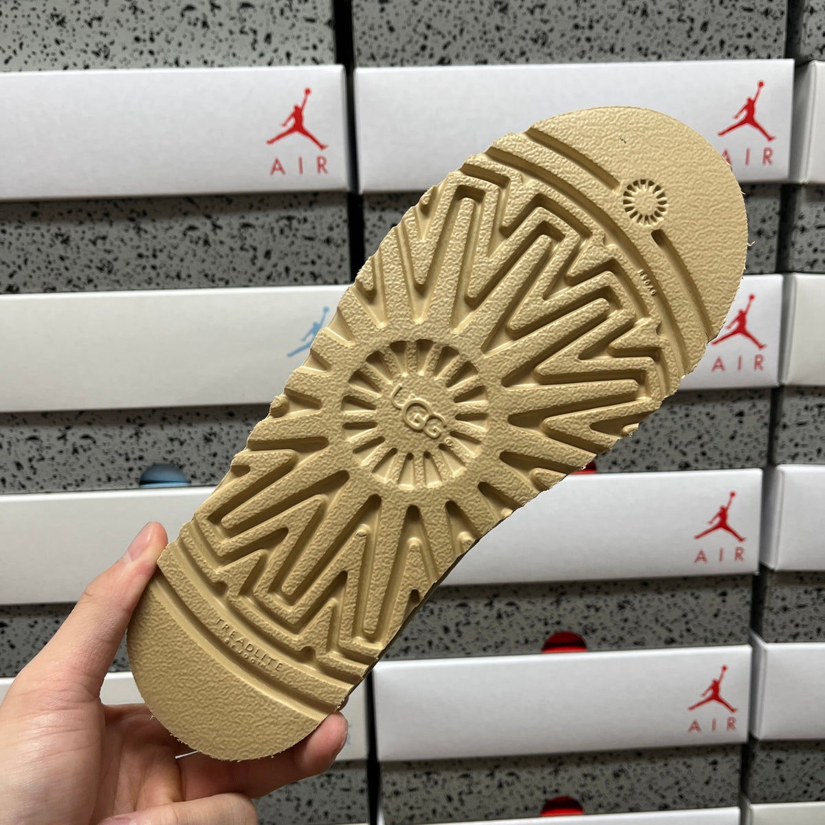 UGG Mustard Seed Slip-On Shoes with Woven Trim