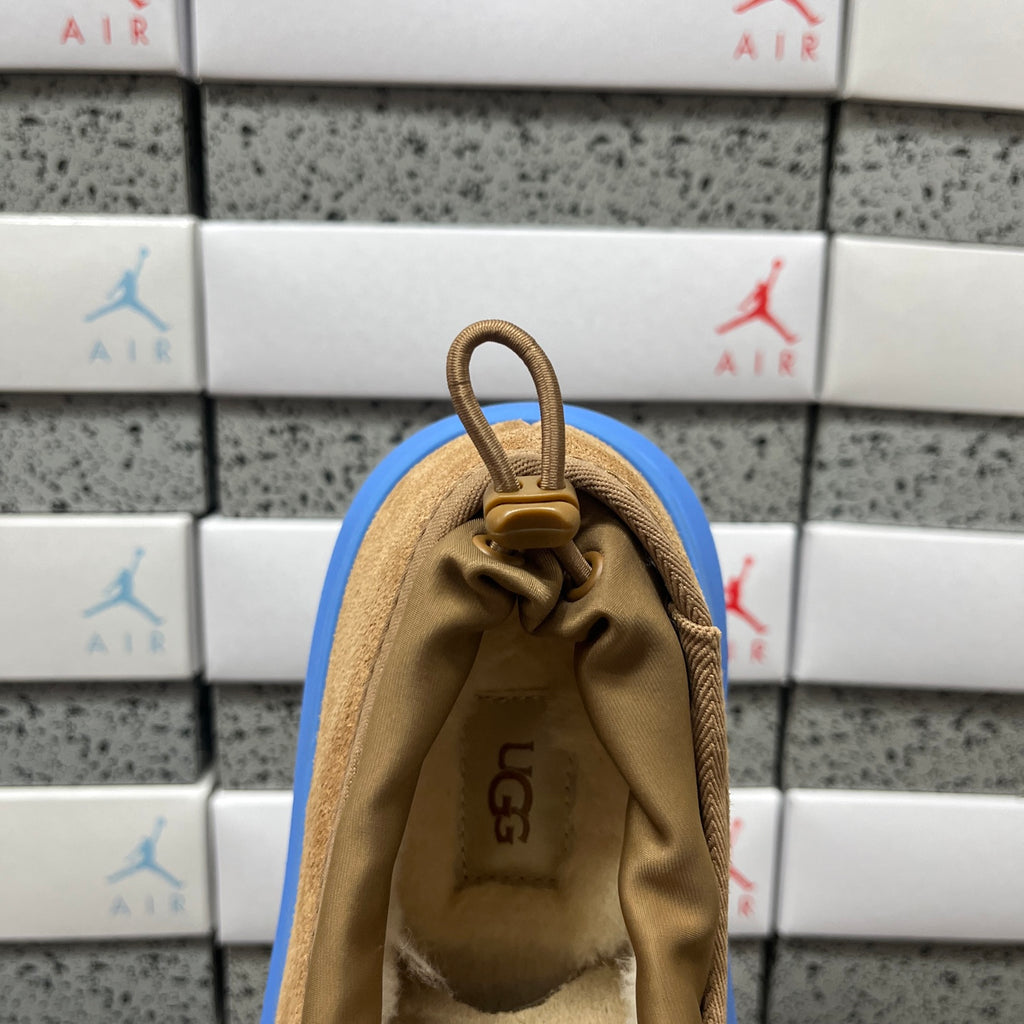 UGG Chestnut Drawstring Slip-On Shoes with Blue Chunky Sole