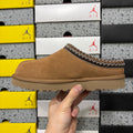 UGG Chestnut Slip-On Shoes with Contrast Woven Trim