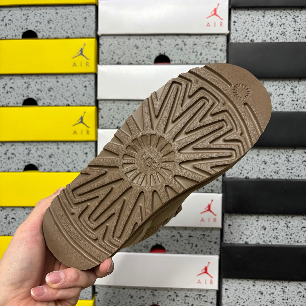 UGG Sand Lowmel Lace-Up Shoes with Chunky Sole
