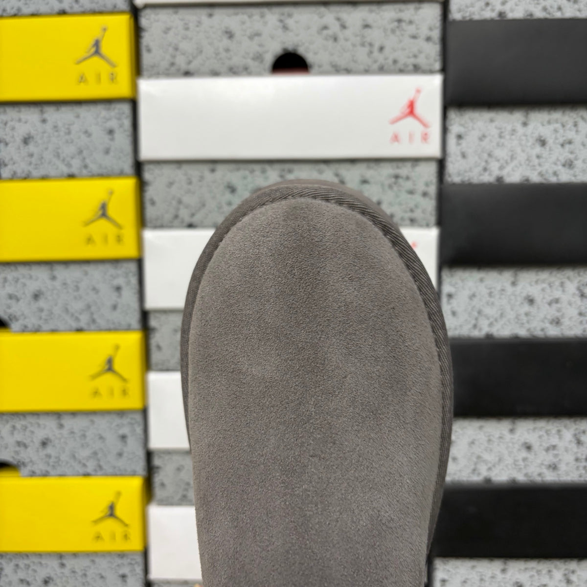 UGG Thundercloud Grey Platform Ankle Boots