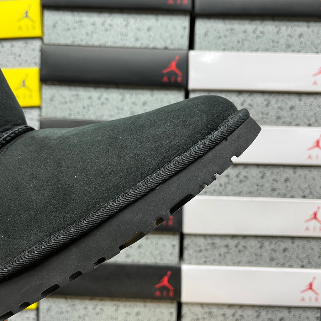 UGG Black Button-Detail Short Boots