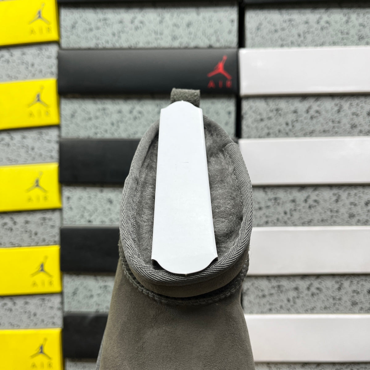 UGG Grey Ultra Mini Pull-On Ankle Boots