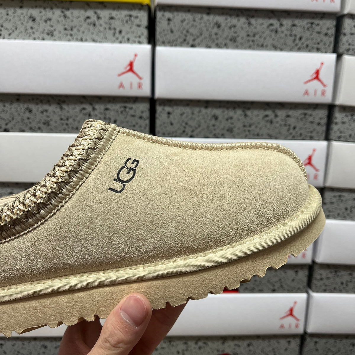 UGG Mustard Seed Slip-On Shoes with Woven Trim