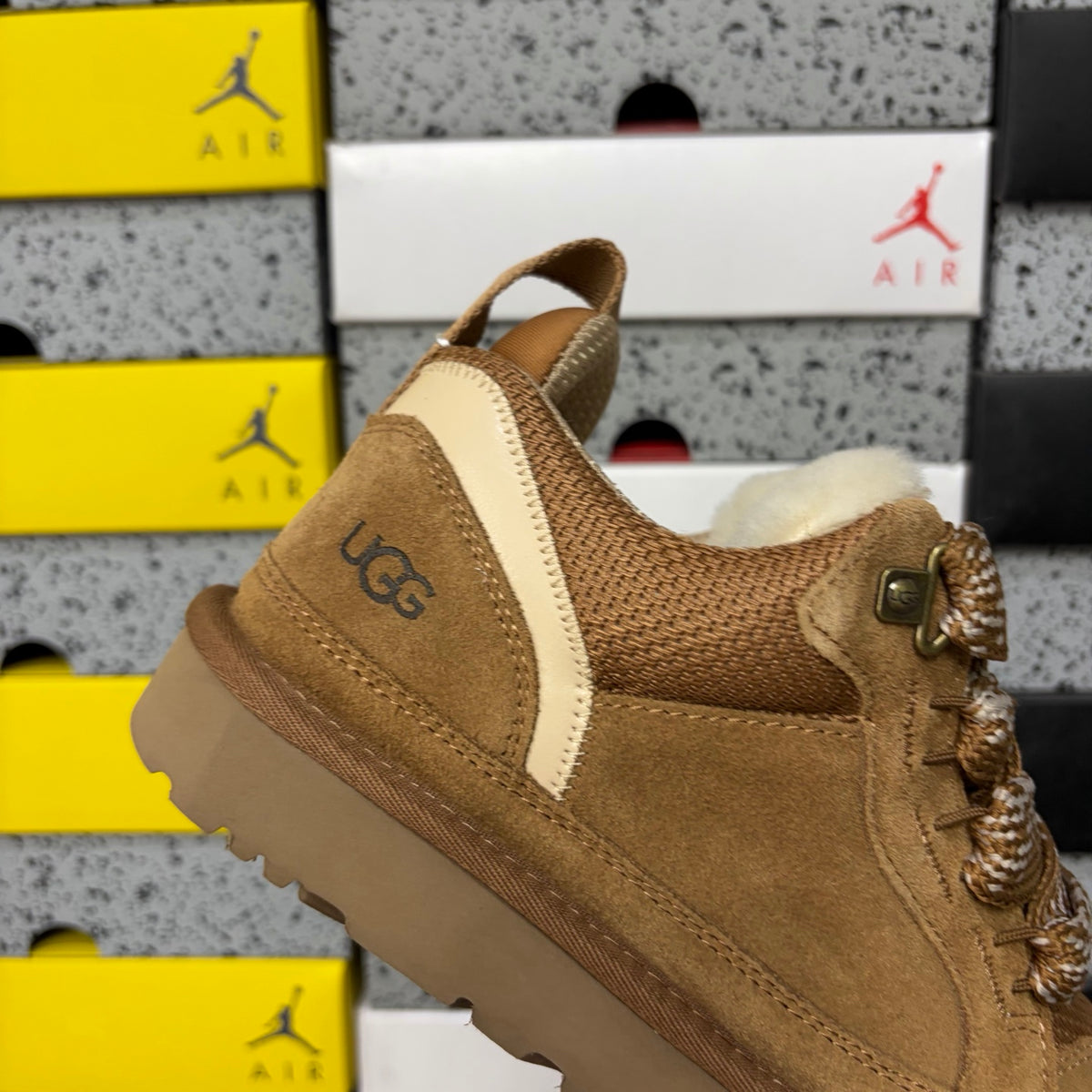 UGG Chestnut Lace-Up Shoes with Chunky Sole