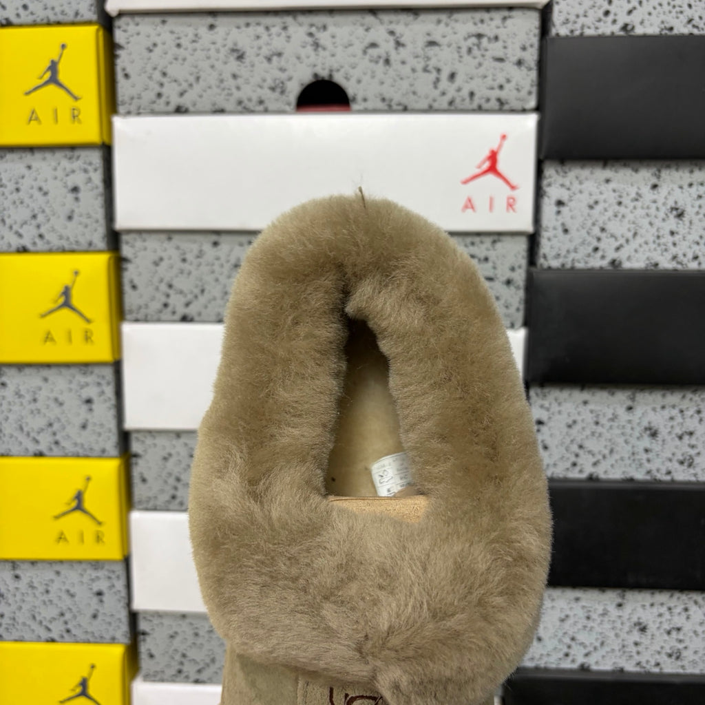 UGG Antelope Brown Slip-On Shoes with Plush Foldover Collar