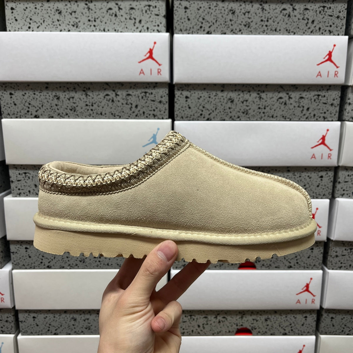 UGG Mustard Seed Slip-On Shoes with Woven Trim