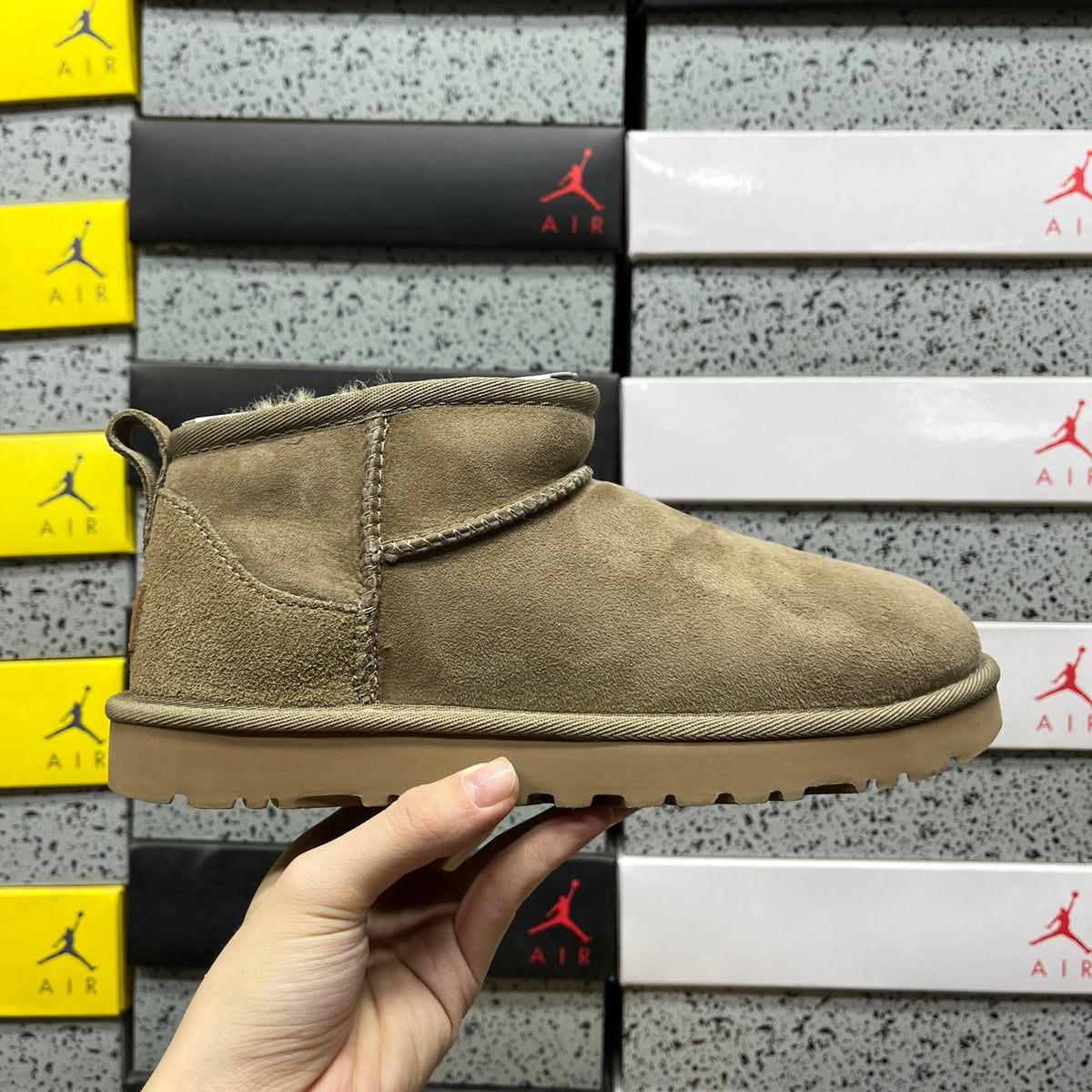 UGG Antelope Brown Ultra Mini Pull-On Ankle Boots