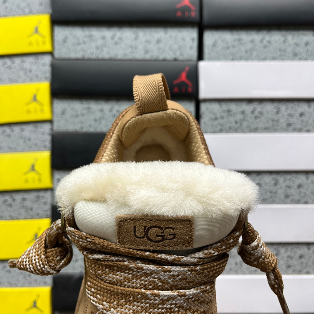 UGG Chestnut Lowmel Lace-Up Platform Shoes