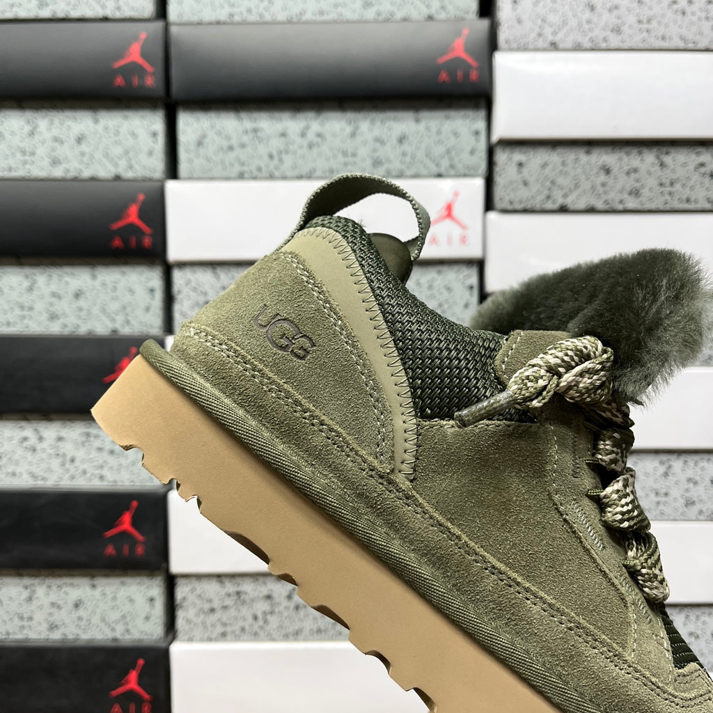 UGG Moss Green Lowmel Lace-Up Shoes