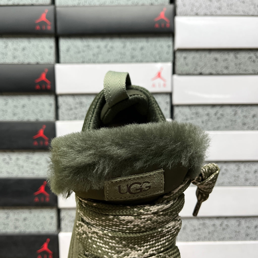 UGG Moss Green Lowmel Lace-Up Shoes