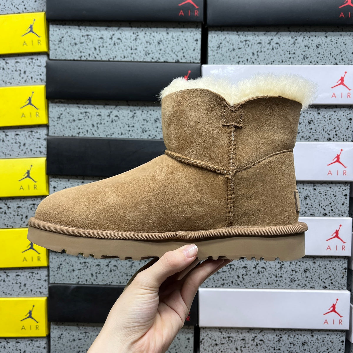 UGG Chestnut Mini Button Ankle Boots
