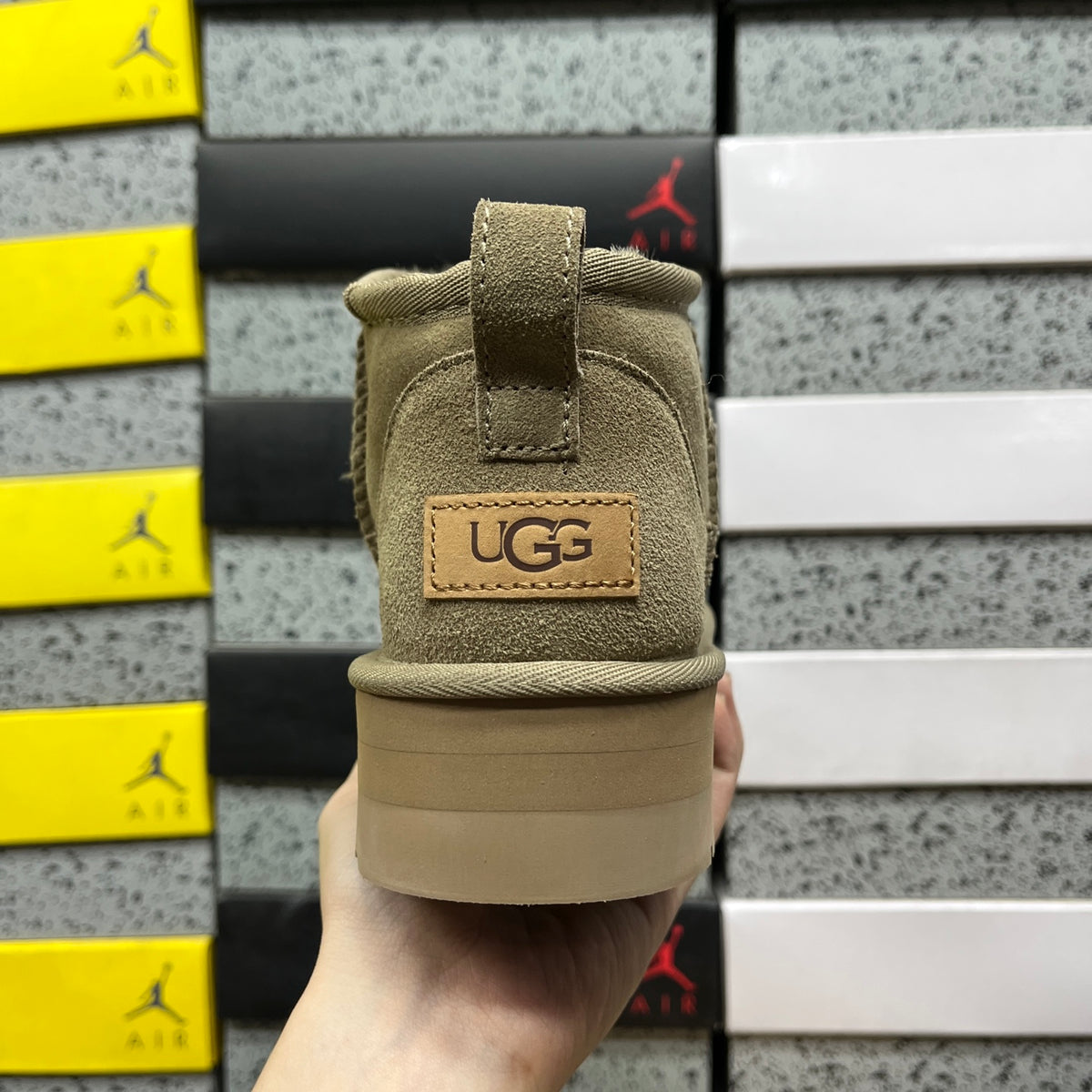 UGG Antelope Brown Ultra Mini Platform Ankle Boots