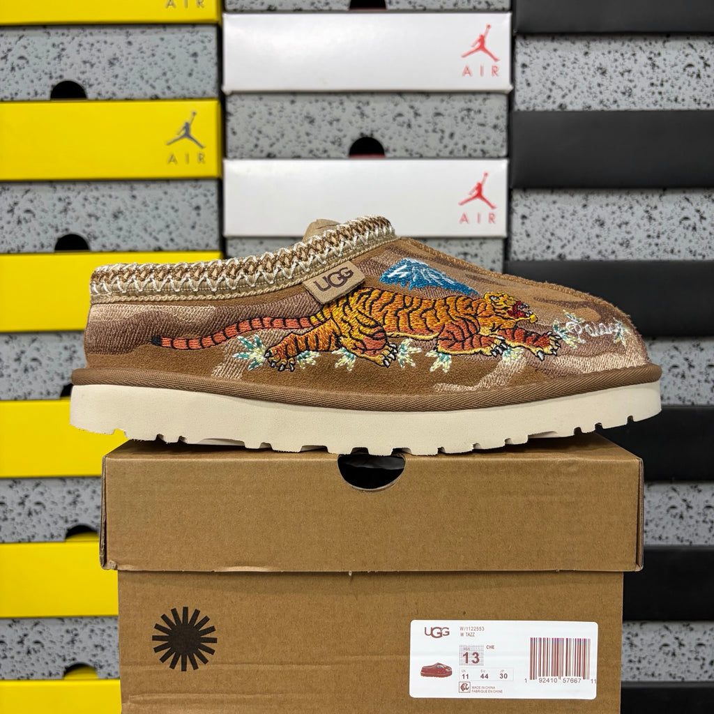 UGG Chestnut Slip-On Shoes with Dragon & Tiger Embroidery