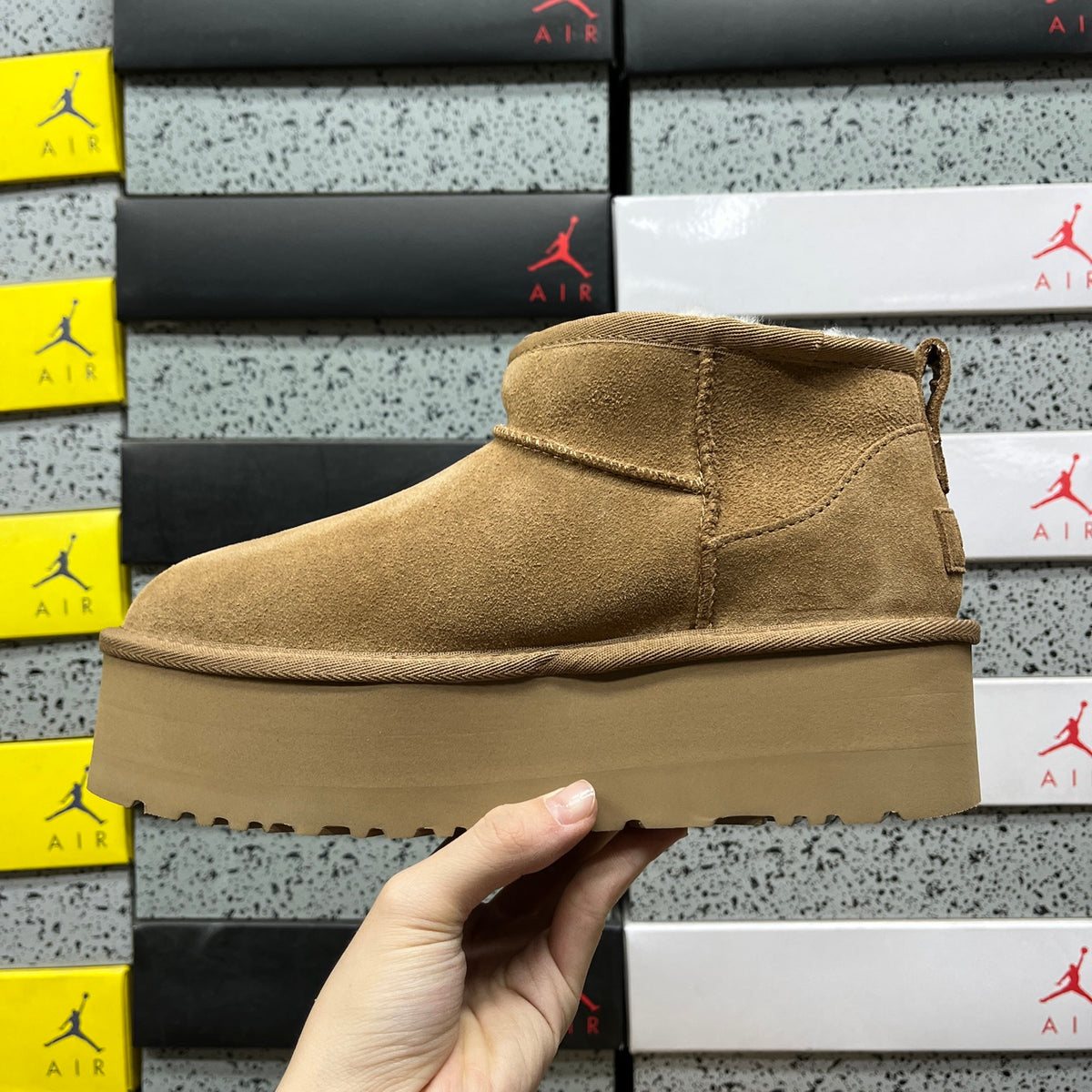 UGG Chestnut Ultra Mini Platform Ankle Boots