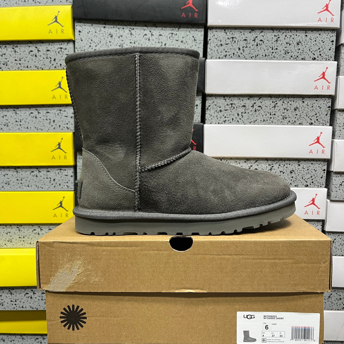 UGG Grey Short Pull-On Boots