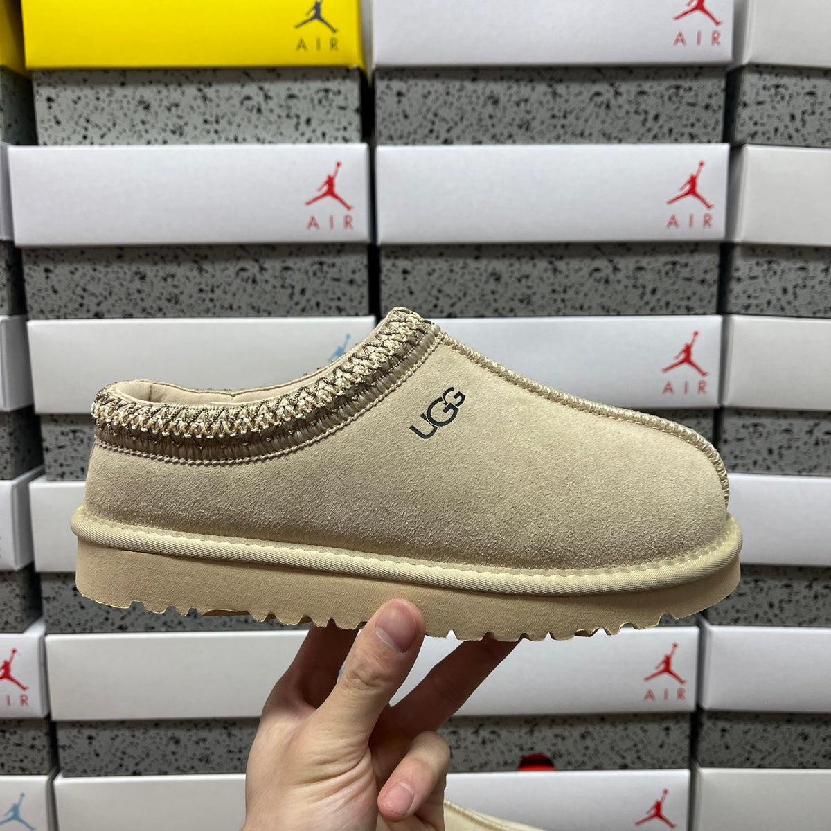 UGG Mustard Seed Slip-On Shoes with Woven Trim