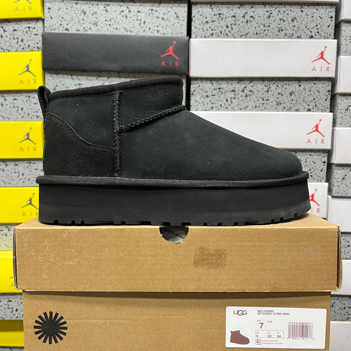 UGG Black Ultra Mini Platform Ankle Boots