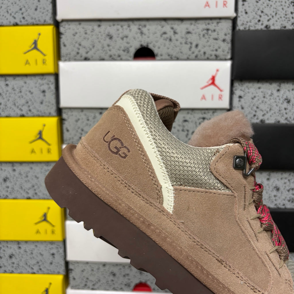 UGG Light Brown Lowmel Lace-Up Shoes with Contrast Laces