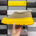 UGG Beige Drawstring Slip-On Shoes with Yellow Chunky Sole