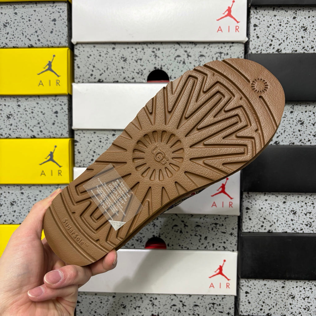 UGG Olive Green Slip-On Shoes with Dragon & Tiger Embroidery