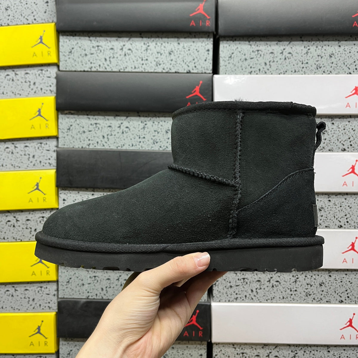UGG Black Mini Pull-On Ankle Boots