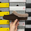 UGG Cocoa Brown Moccasin Slippers with Plush Collar