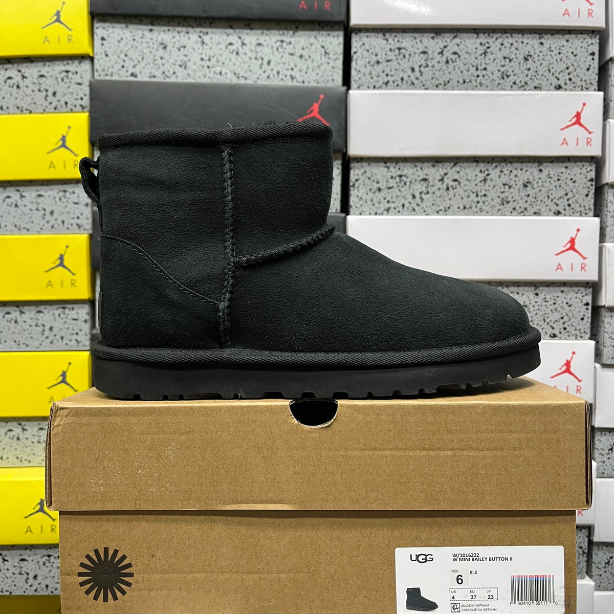 UGG Black Mini Pull-On Ankle Boots