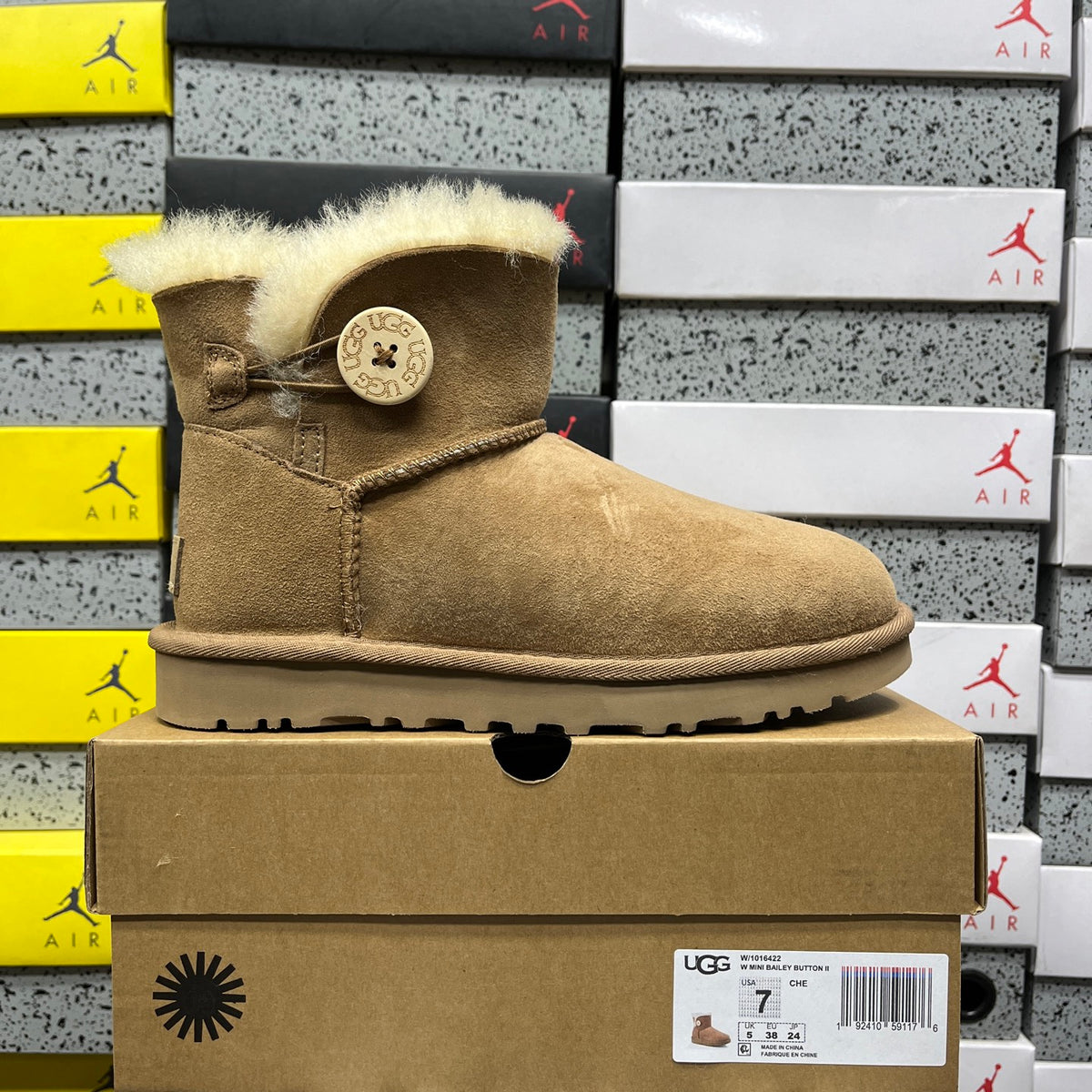 UGG Chestnut Mini Button Ankle Boots