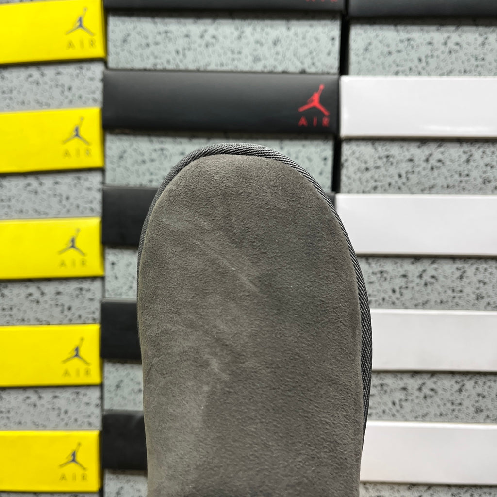 UGG Grey Button-Detail Short Boots