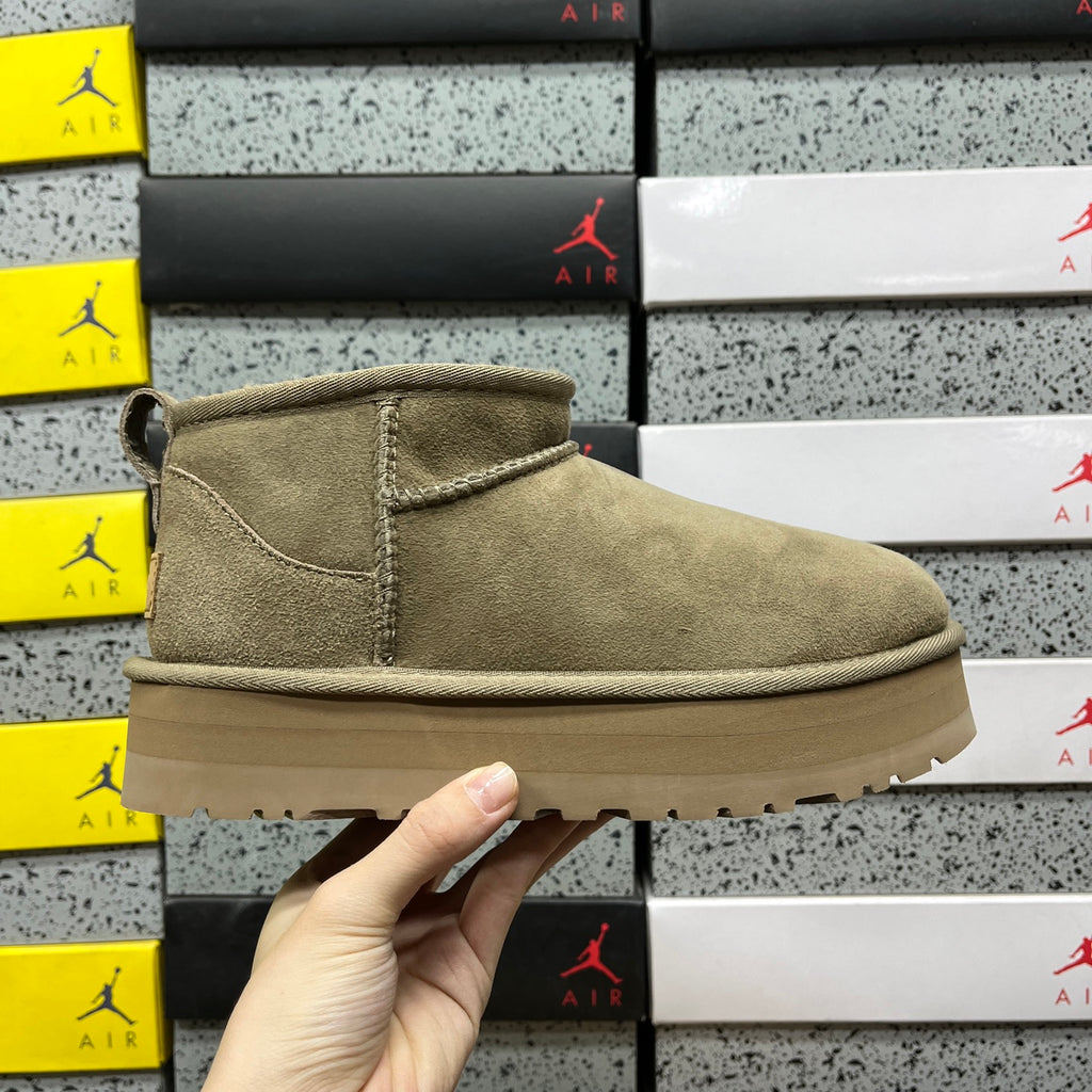 UGG Antelope Brown Ultra Mini Platform Ankle Boots