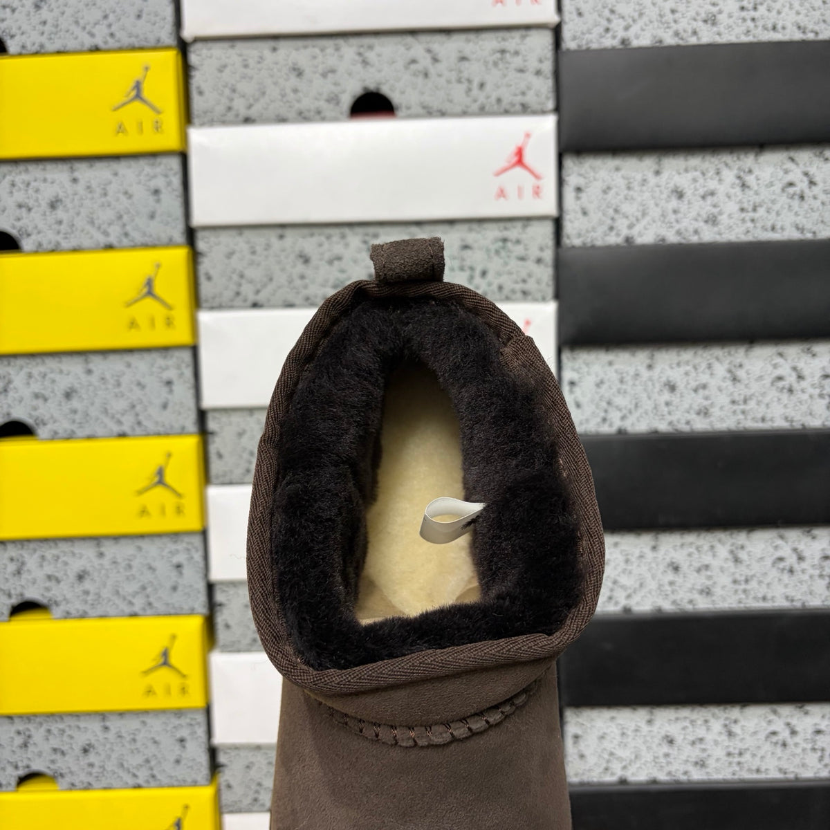 UGG Chocolate Brown Mini Pull-On Ankle Boots