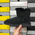 UGG Black Button-Detail Short Boots