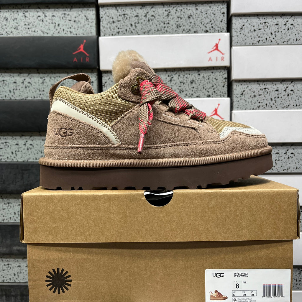 UGG Brown & Pink Lowmel Lace-Up Shoes