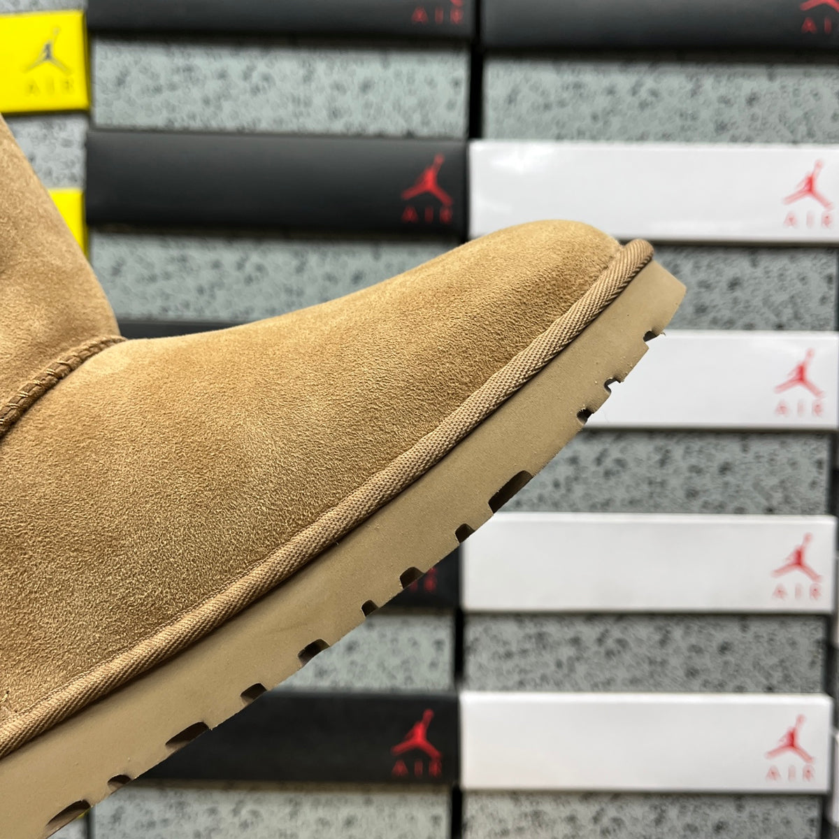 UGG Chestnut Button-Detail Short Boots