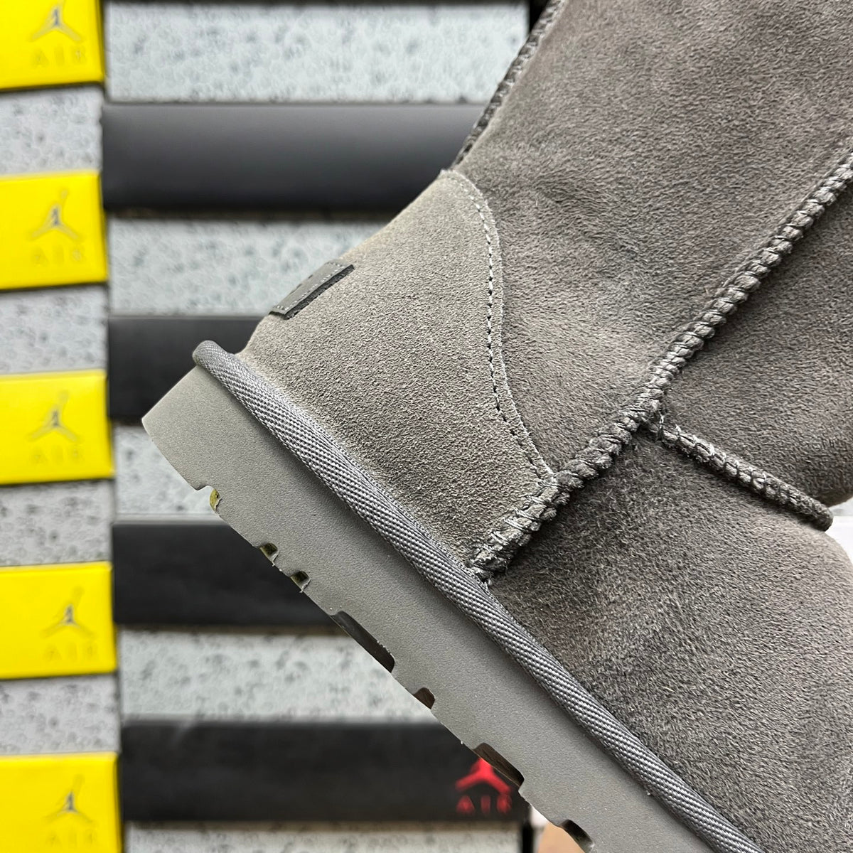 UGG Grey Short Pull-On Boots