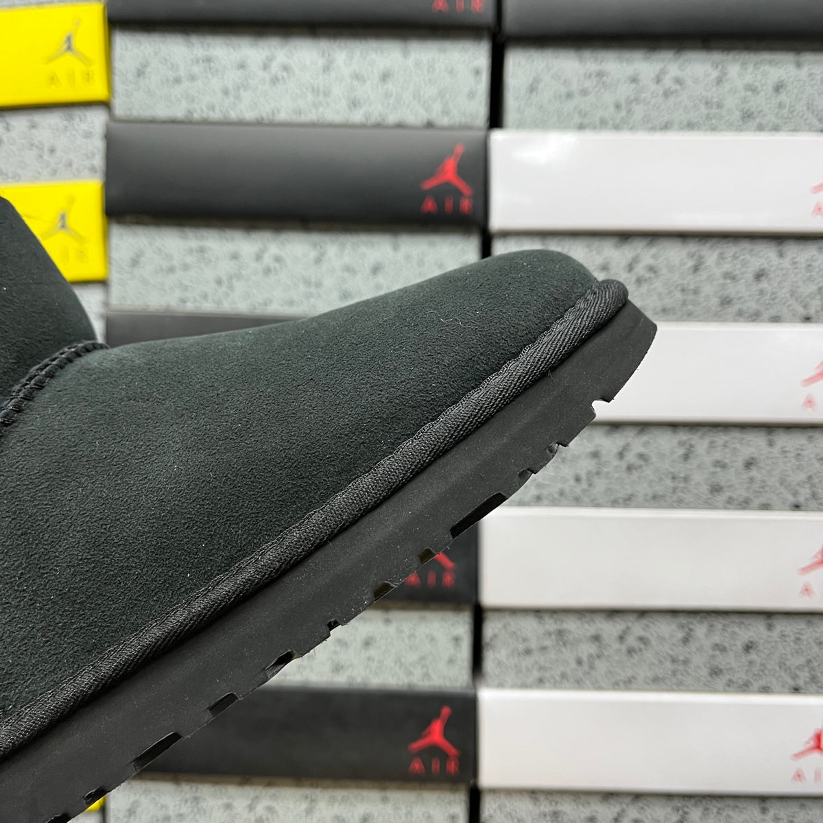UGG Black Mini Button Ankle Boots