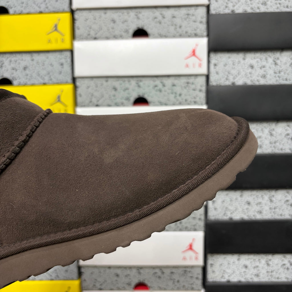 UGG Chocolate Brown Mini Pull-On Ankle Boots