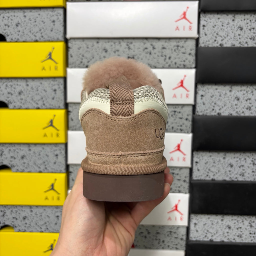 UGG Light Brown Lowmel Lace-Up Shoes with Contrast Laces