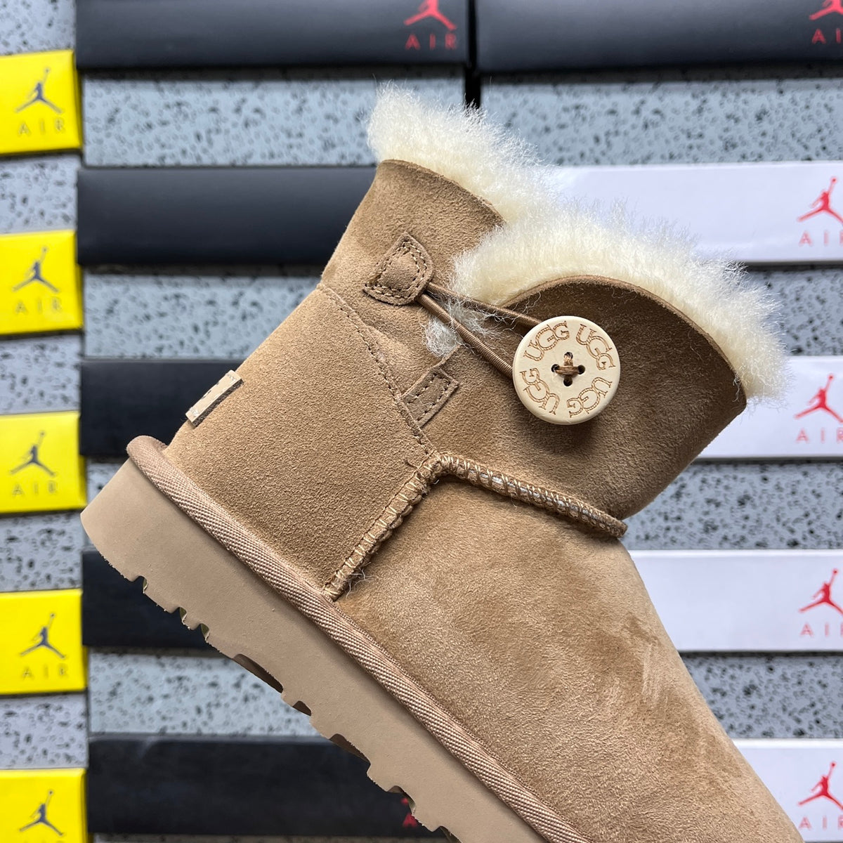 UGG Chestnut Mini Button Ankle Boots