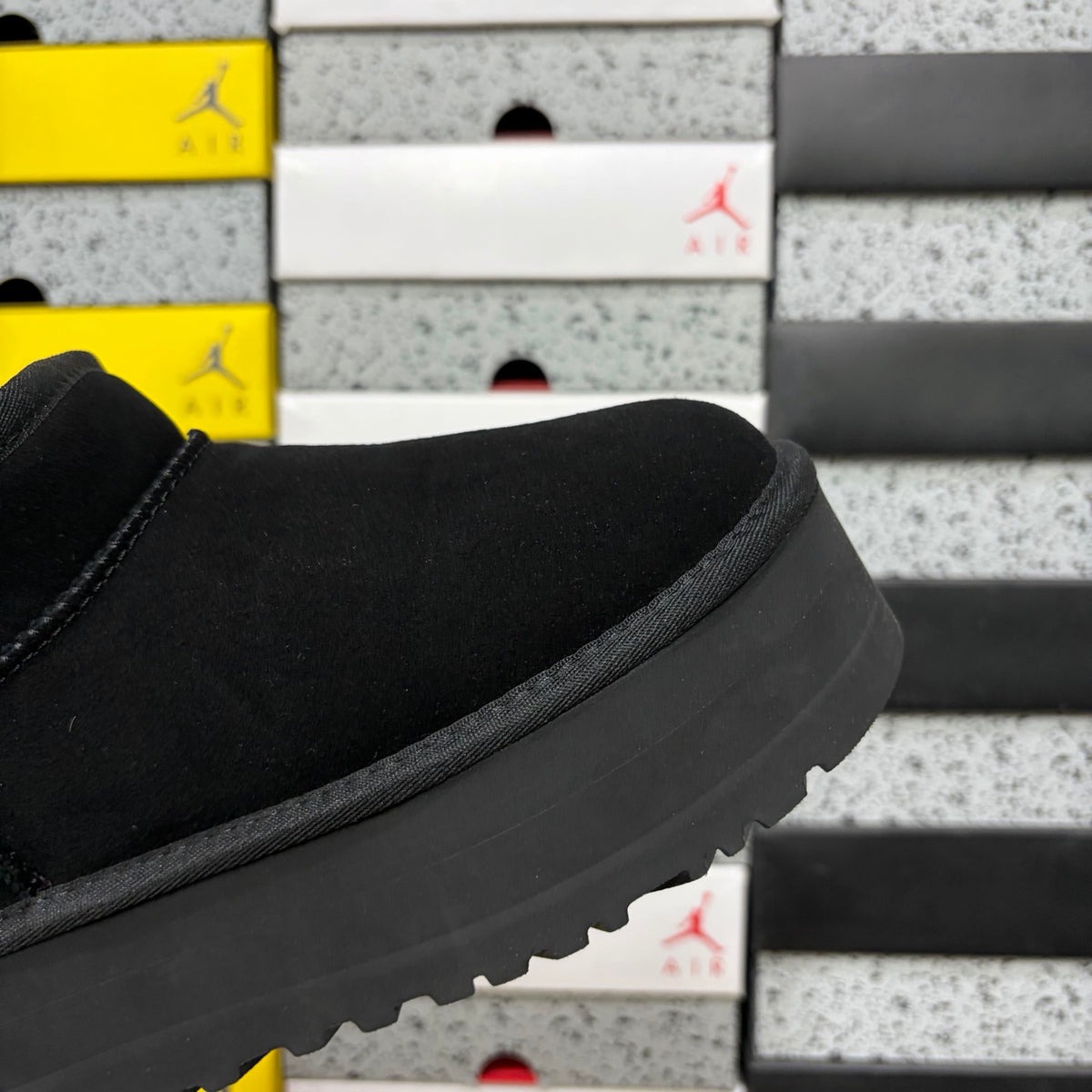 UGG Black Platform Ankle Boots – 5 cm Sole