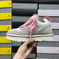 UGG White & Pink Lowmel Lace-Up Platform Shoes
